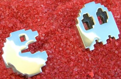 Gemelli in Argento Pac Man e Fantasmino