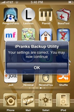 iPranks Backup Utility freeware per Backup e Restore di applicazioni, configurazione e dati del vostro iPhone