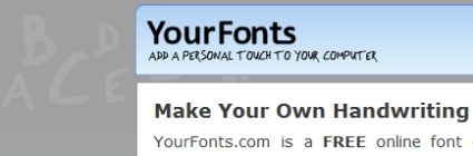 Trasforma la tua calligrafia in font, con YourFonts Trasforma la tua calligrafia in font, con YourFonts