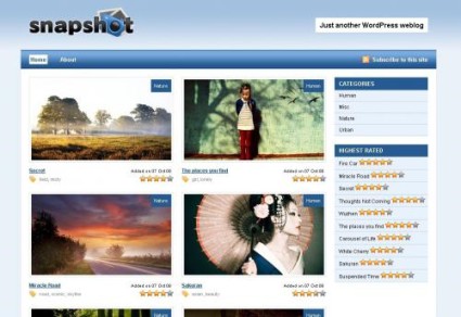 5 Temi WordPress per realizzare la vostra Galleria CSS/Film/Portfolio Style