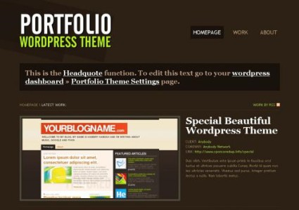 5 Temi WordPress per realizzare la vostra Galleria CSS/Film/Portfolio Style