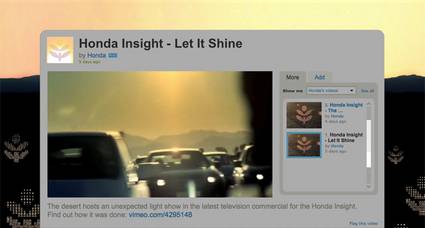 Due incredibili spot commerciali interattivi su Vimeo e YouTube da non perdere! - Honda Insight - Let it Shine Vimeo