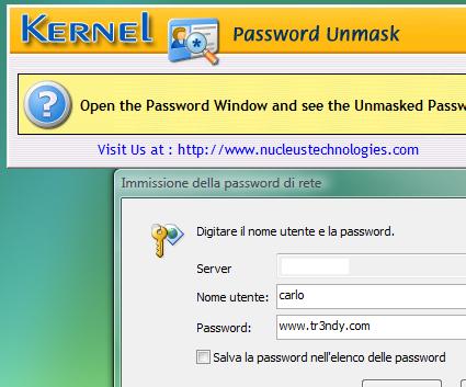 I 5 migliori freeware Password Revelator per scoprire le password nascoste dietro gli asterischi - Kernel Password Unmask