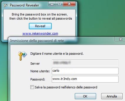 I 5 migliori freeware Password Revelator per scoprire le password nascoste dietro gli asterischi - Password Revealer