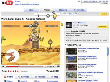 Due incredibili spot commerciali interattivi su Vimeo e YouTube da non perdere! - Wario Land - Shake It Wii Video YouTube