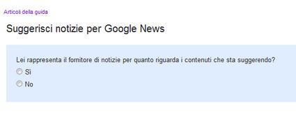 Segnalare sito a Google News