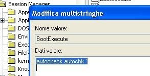 Disattivare lo Scandisk durante il boot di Windows XP