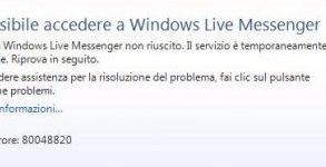 MSN Messenger Errore 80048820: soluzione