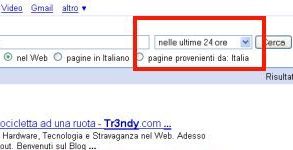Hack ricerca su Google per filtrare i risultati per data tramite dropbox