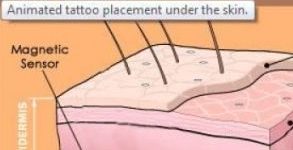 Tatuaggi animati su display LCD sottopelle