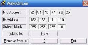 WOL Wake On LAN svegliare ed avviare un PC spento