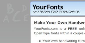 Trasforma la tua calligrafia in font, con YourFonts