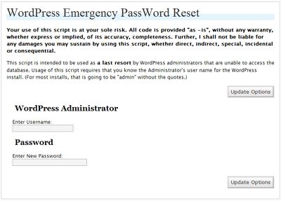 Recuperare ed hackerare la password admin di WordPress