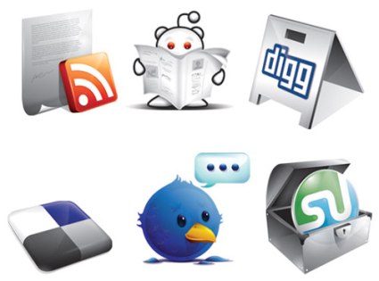 6 Deliziose nuove Icone Free per siti Social Network