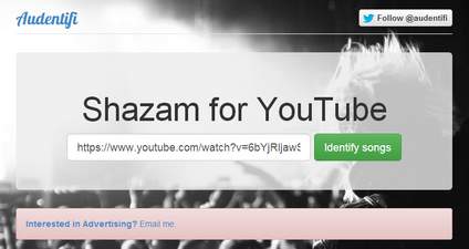 Riconoscere canzoni dei video YouTube