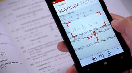 Soluzione problemi di matematica con il cellulare